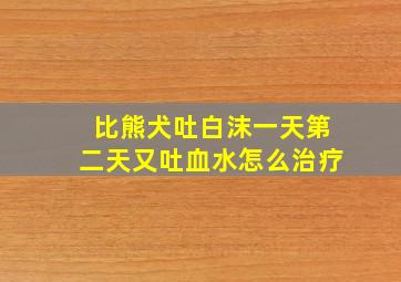 比熊犬吐白沫一天第二天又吐血水怎么治疗