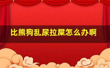 比熊狗乱尿拉屎怎么办啊