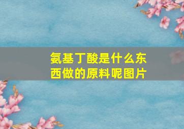 氨基丁酸是什么东西做的原料呢图片