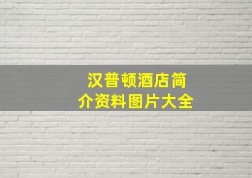 汉普顿酒店简介资料图片大全