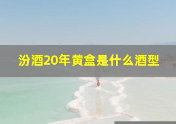 汾酒20年黄盒是什么酒型