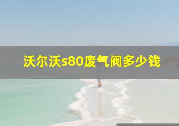 沃尔沃s80废气阀多少钱