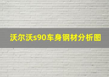 沃尔沃s90车身钢材分析图