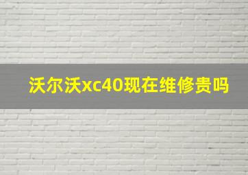 沃尔沃xc40现在维修贵吗