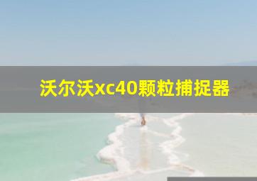 沃尔沃xc40颗粒捕捉器