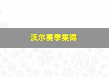 沃尔赛季集锦