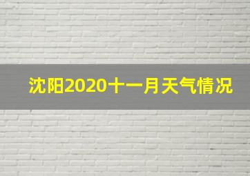 沈阳2020十一月天气情况