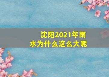 沈阳2021年雨水为什么这么大呢