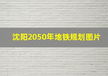 沈阳2050年地铁规划图片