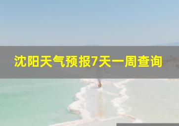 沈阳天气预报7天一周查询