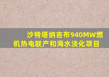 沙特塔纳吉布940MW燃机热电联产和海水淡化项目