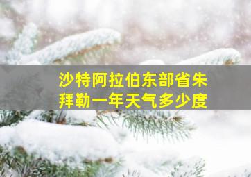 沙特阿拉伯东部省朱拜勒一年天气多少度