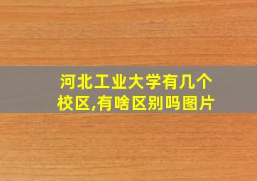 河北工业大学有几个校区,有啥区别吗图片