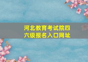 河北教育考试院四六级报名入口网址