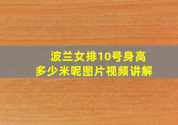 波兰女排10号身高多少米呢图片视频讲解