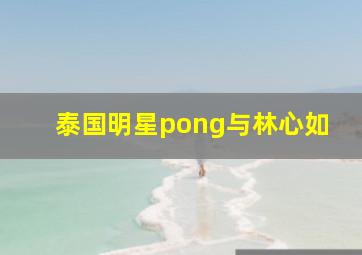 泰国明星pong与林心如