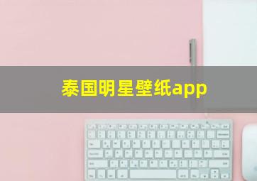 泰国明星壁纸app