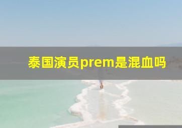 泰国演员prem是混血吗