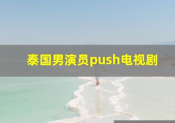 泰国男演员push电视剧