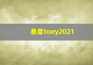 泰星toey2021