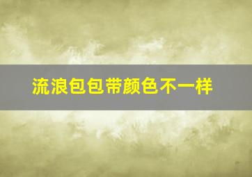 流浪包包带颜色不一样