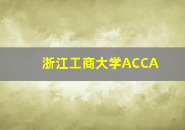 浙江工商大学ACCA