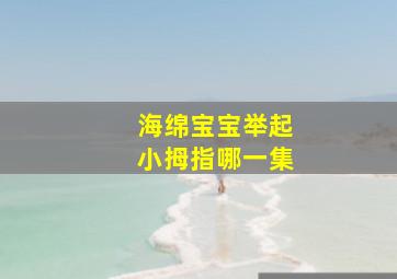 海绵宝宝举起小拇指哪一集