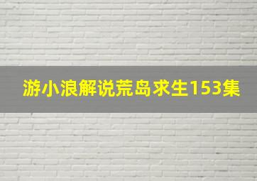 游小浪解说荒岛求生153集