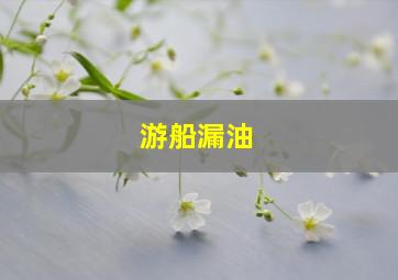 游船漏油