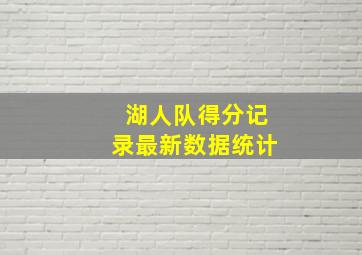 湖人队得分记录最新数据统计