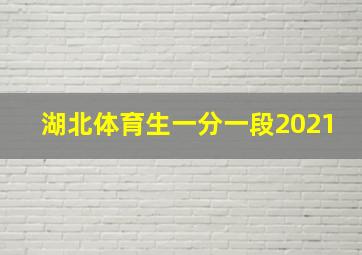 湖北体育生一分一段2021