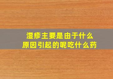 湿疹主要是由于什么原因引起的呢吃什么药