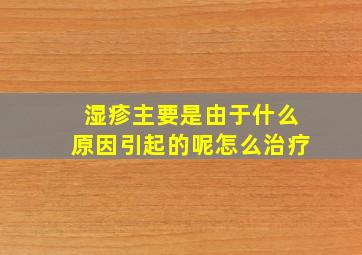 湿疹主要是由于什么原因引起的呢怎么治疗