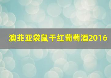 澳菲亚袋鼠干红葡萄酒2016