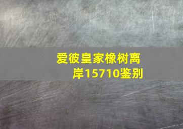 爱彼皇家橡树离岸15710鉴别