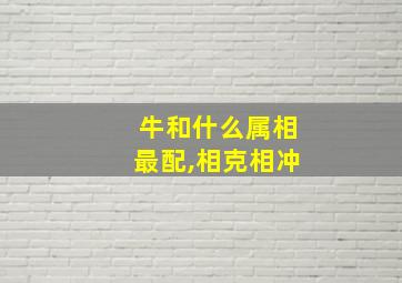 牛和什么属相最配,相克相冲