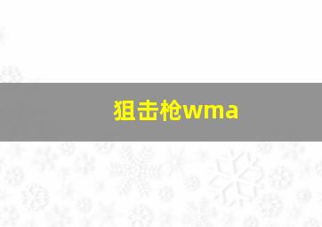 狙击枪wma