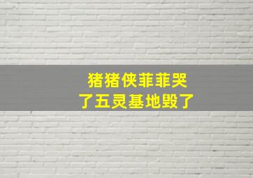 猪猪侠菲菲哭了五灵基地毁了