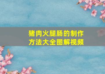 猪肉火腿肠的制作方法大全图解视频