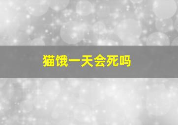 猫饿一天会死吗