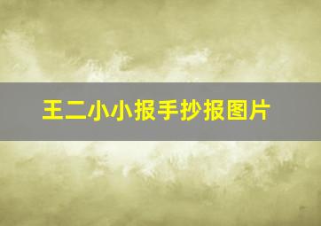 王二小小报手抄报图片