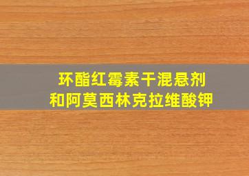 环酯红霉素干混悬剂和阿莫西林克拉维酸钾