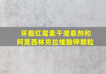 环酯红霉素干混悬剂和阿莫西林克拉维酸钾颗粒