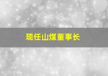 现任山煤董事长