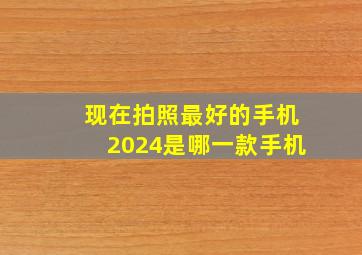 现在拍照最好的手机2024是哪一款手机