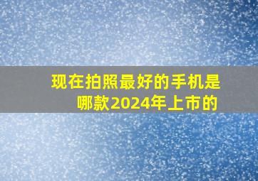 现在拍照最好的手机是哪款2024年上市的