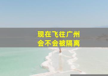 现在飞往广州会不会被隔离