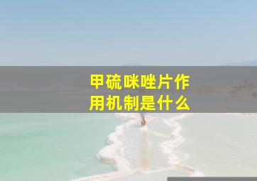 甲硫咪唑片作用机制是什么