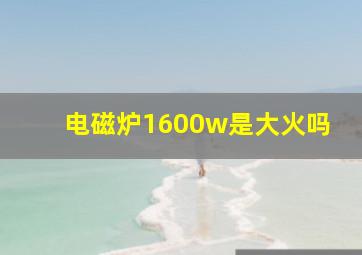 电磁炉1600w是大火吗