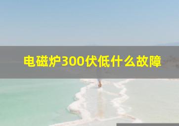 电磁炉300伏低什么故障